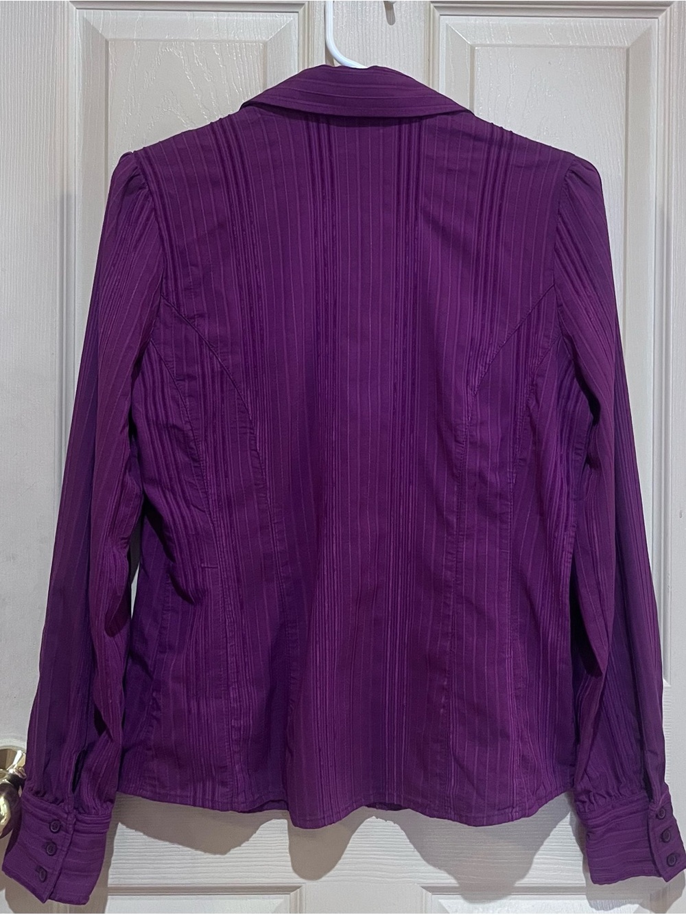 Reitmans Burgundy Blouse, Size Medium - Picture 3 of 6